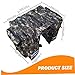 Pesoncarl Bike Saddle Bag, Large Camo Panniers Bike Bags, Protable Rack Bag with Reflective Stripe & Multi Pockets, Saddle Bags for Rear Rack, Trunk for Mountain
