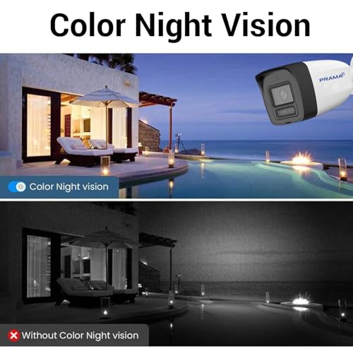 Image of PRAMA PT-NC160D3-WNM(D2) 6MP Smart Dual Light Fixed Bullet Network Camera with Built-in Mic & IP67 | Included PVC Stickers