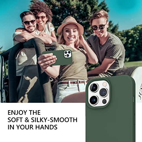 Coque silicone liquide iPhone 13 Pro Max avec doublure fine - 7
