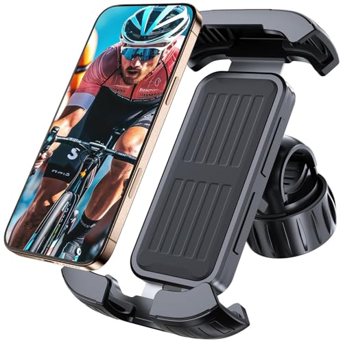NEUTYPECHIC Porta Cellulare Moto, Universale Supporto Telefono Bici 360° Rotabile, Supporto Telefono Moto Antivibrazione, per Scooter, Bici Elettrica, Mountain Bike, Smartphone da 4,7-7,8 Pollici