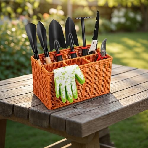 Set de herramientas para jardín, 9 piezas, acero miniatura 2