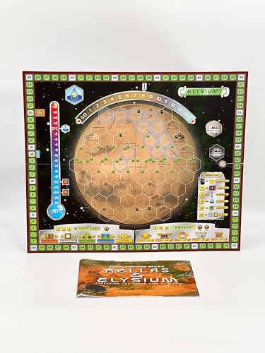 Image of Stronghold Games Terraforming Mars: Hellas & Elysium Expansion | Two New Map Boards: Hellas and Elysium, New Milestones and Awards, Requires Terraforming Mars Base Game, Ages 12+