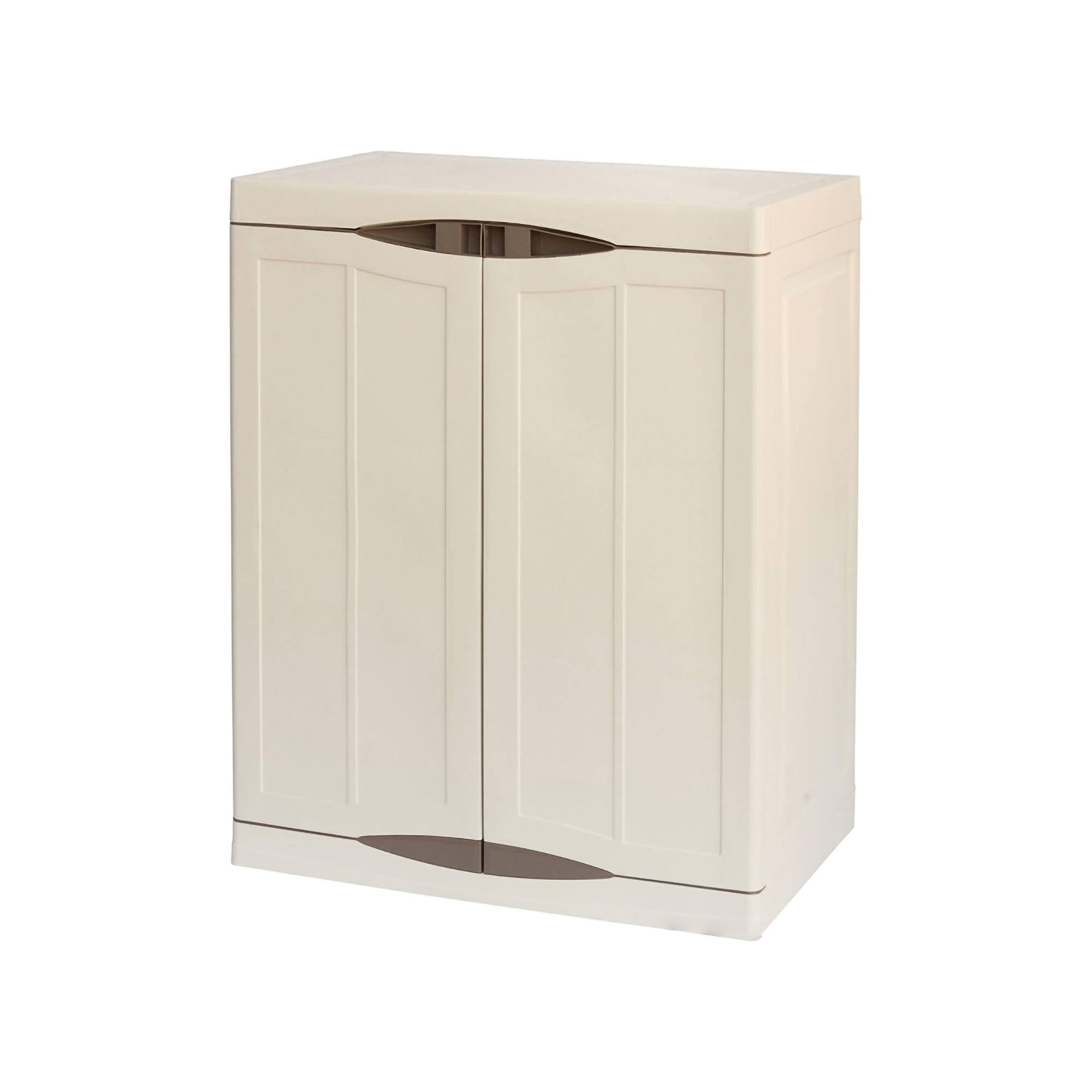 Armadio Da Esterno Dmora Waremme | Polipropilene 100% Made Italy | Grigio Chiaro 50x39x92 Cm - Foto 8