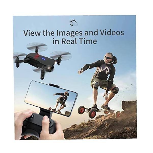 HJRBM Camcorder Objektive Faltbare Drohne mit Kamera 480P D83 Mini Tragbare Fernbedienung RC Quadcopter – Bild 6