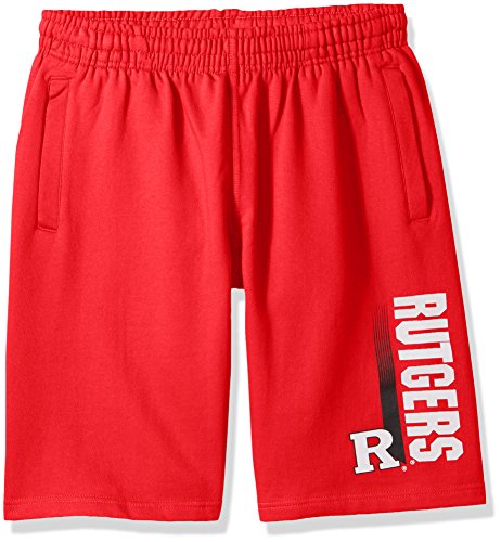 NCAA Rutgers Scarlet Knights CVC Fleece Shorts, Red, Large