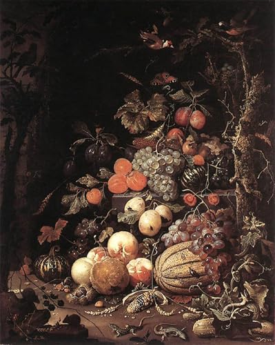 Impressions d'art mural grand format nature morte d'Abraham Mignon 60x90