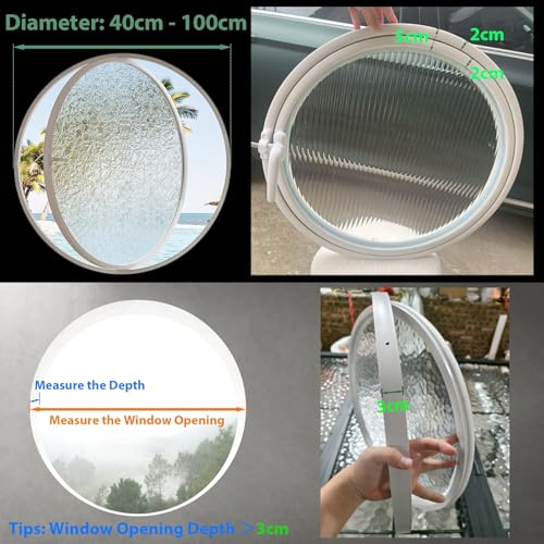 Ventanas circulares de aluminio panoramicas de 360 grados con vidrio 7