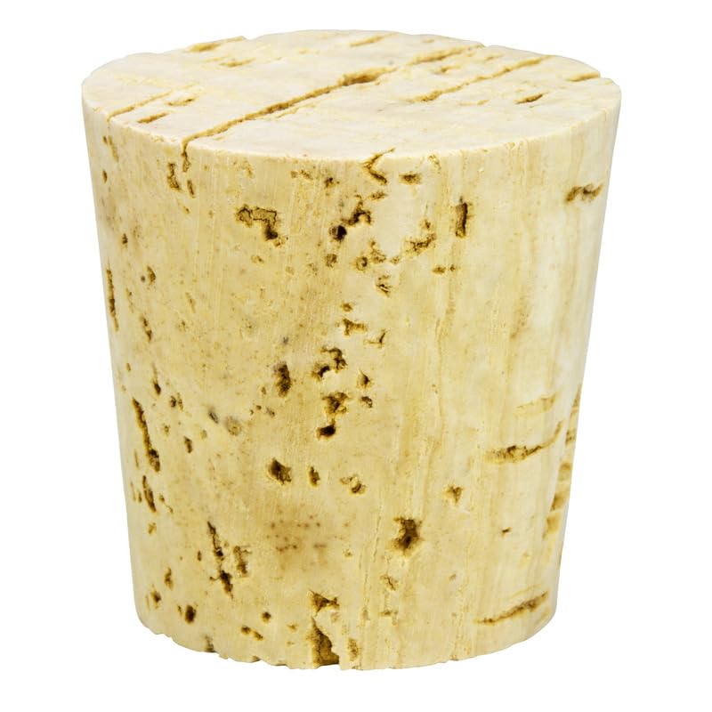 Image of Caplugs RCK28 RCK-SH Series - Masking Regular Cork Plug, for Painting, Plating, Anodizing and Blasting Processes, to Plug Min 1.843 inch x Max 2.125 inch x Height 1.500 inch, Natural, Pack of 100 (SH-51058)