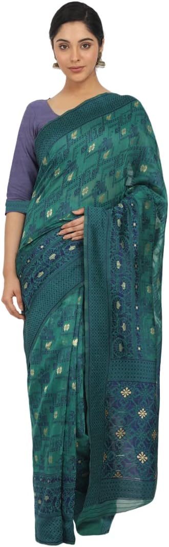 VENISH Women's Cotton Silk Saree With Blouse Piece - VNI_VENU-101