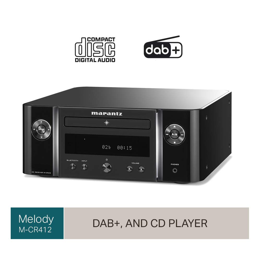 Marantz MCR412 HiFi Amplifier, Bluetooth Receiver with CDPlayer, FM