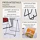 Eisen Display Ständer, 4 Stück Metall Tellerständer 6 Zoll Metallrahmenhalter für Foto Kunst Teller Bücher Bild und Tabletop Art Bilderrahmen 15 x14 x 7,5 cm Schwarz