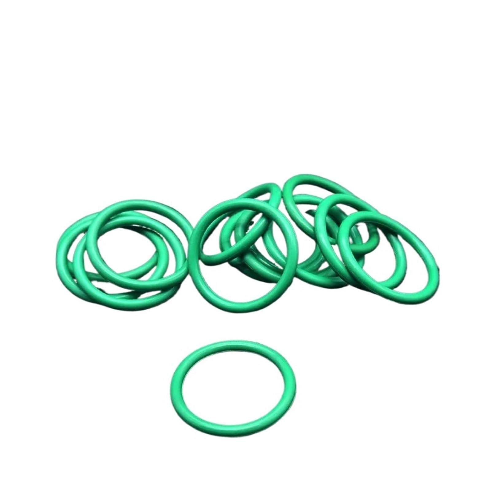 Wen ST 10/50Pcs Green FKM Fluorine Rubber O Ring Oil Sealing Gasket OD10mm~70mm Thickness/CS 3.1mm 3.5mm(10PCS,OD 52MM_CS 3.5MM)