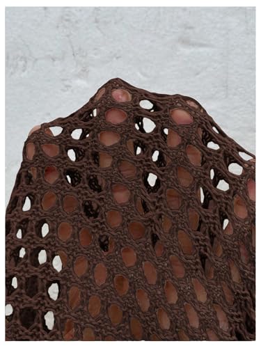 Image of Verdusa Women's Oversized Summer Cardigan Lightweight Sweater Crochet Knit Beach Cover Up Spring Vacation Outfits