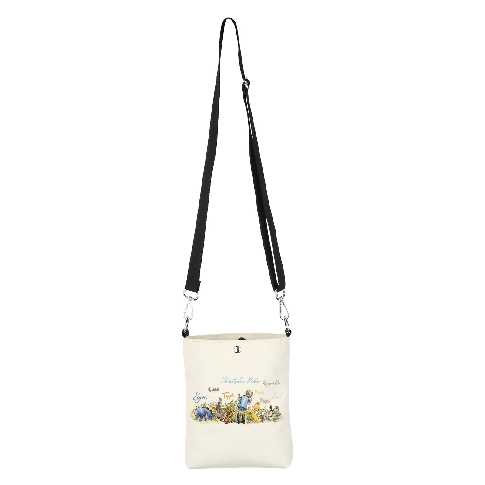 Pooh Bear Crossbody Bag Hundred Acre Woods Inspired Messenger Pooh Pigle Tiger Rabbit Eeyore Merch Gift Friendship Gift