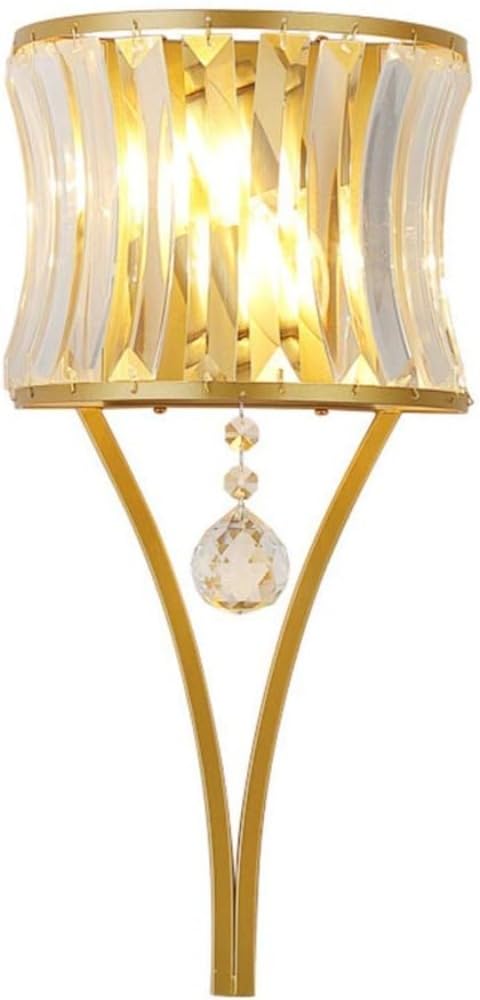 HYJAUSXB Crystal Wall Lamp Amen Modern Mount Light Fixture | Geometric Art Decoration Sconces Lighting Lights for Living Room Bedroom Bedside Hallway Stairway (Black) (d)