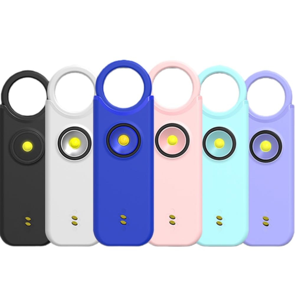 L'alarme V2 Acier Premium Alarme Personnelle Mini 135dB Autodéfense avec Lumière LED pour Femmes, Enfants et Personnes âgées