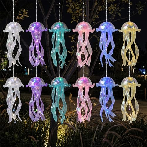 Beefire Jellyfish LED Lanterns 12PCS Battery Powered Hanging