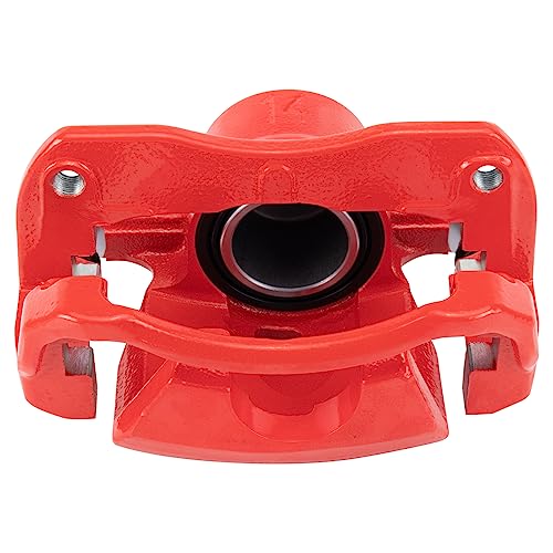 Image of TRQ Front Brake Caliper Set Painted Red Brackets Compatible with 2012-2018 Toyota Avalon 2012-2017 Camry 2016-2018 Lexus ES350
