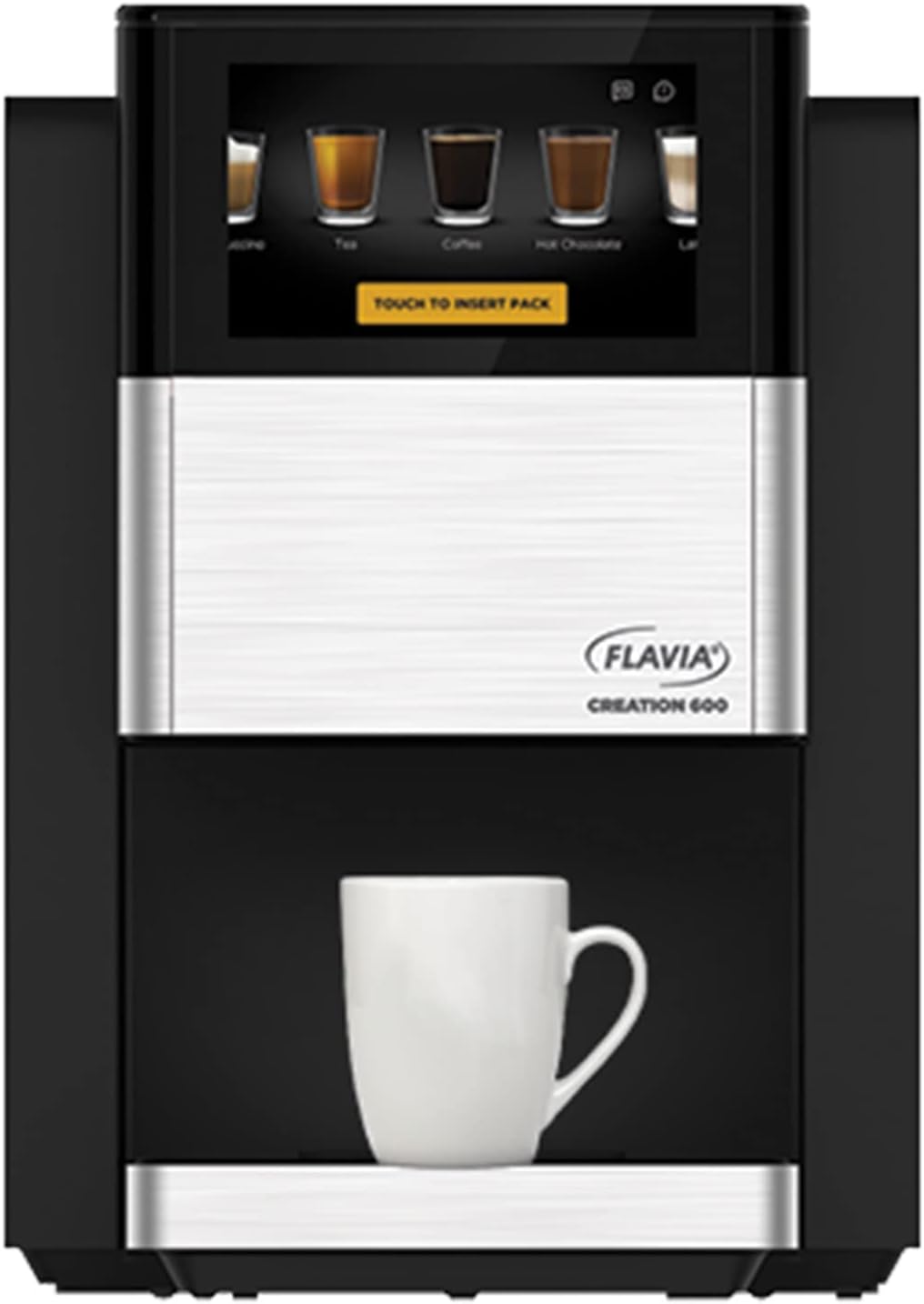 Flavia Creation 600 Brewer, Makes Coffee, Lattes, Tea, and other Hot or Cold Beverages with Single-Serve Freshpacks, Multiple Brew Sizes