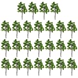WINOMO 25pcs Model Trees Mini Scenery Landscape Architecture Train Railroad Trees