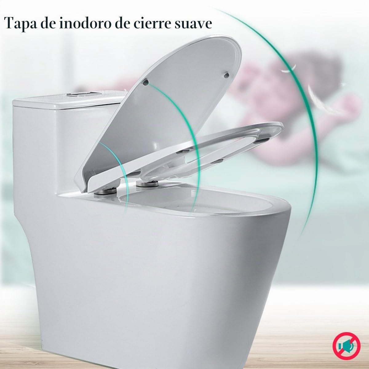 Asiento de inodoro en forma de D, asiento de inodoro blanco de cierre suave con bisagra ajustable de acero inoxidable, liberación rápida, fácil fijación superior, funda antibacteriana para baño