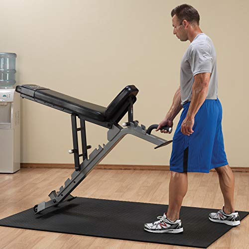 Body-Solid SFID325 Pro Clubline Adjustable Bench for Power Racks and Dumbbell Curls, Home and Commercial Gym