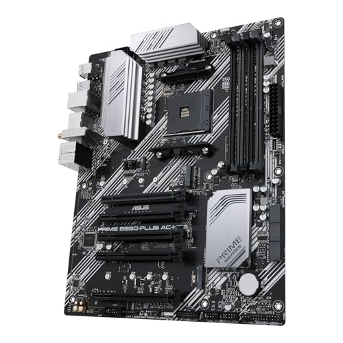 Image of MICRO CENTER AMD Ryzen 7 5800XT Desktop Processor with ASUS Prime B550-PLUS AC-HES AM4 ATX Motherboard (Dual M.2, PCIe 4.0, WIFI5, 1Gb Ethernet, SATA 6 Gbps, USB 3.2 Gen 2 Type-C)