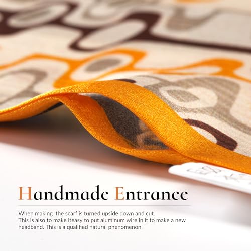 100% Silk Scarf for Women 59”x 5.9” Hair Scarf for Women Fashion Satin Headwrap Lightweight Neck Tie3