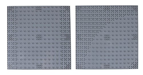 Strictly Briks - Bauplatten Straße - Geraden & Kurven - 100% kompatibel mit Allen führenden Marken - 10 x 10 (25,4 x 25,4 cm) - 4 Stück (2 gerade und 2 mit Kurven) – Bild 5