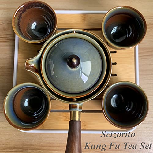 Scizorito Ceramic Portable Travel Tea Set (Kiln Variant)