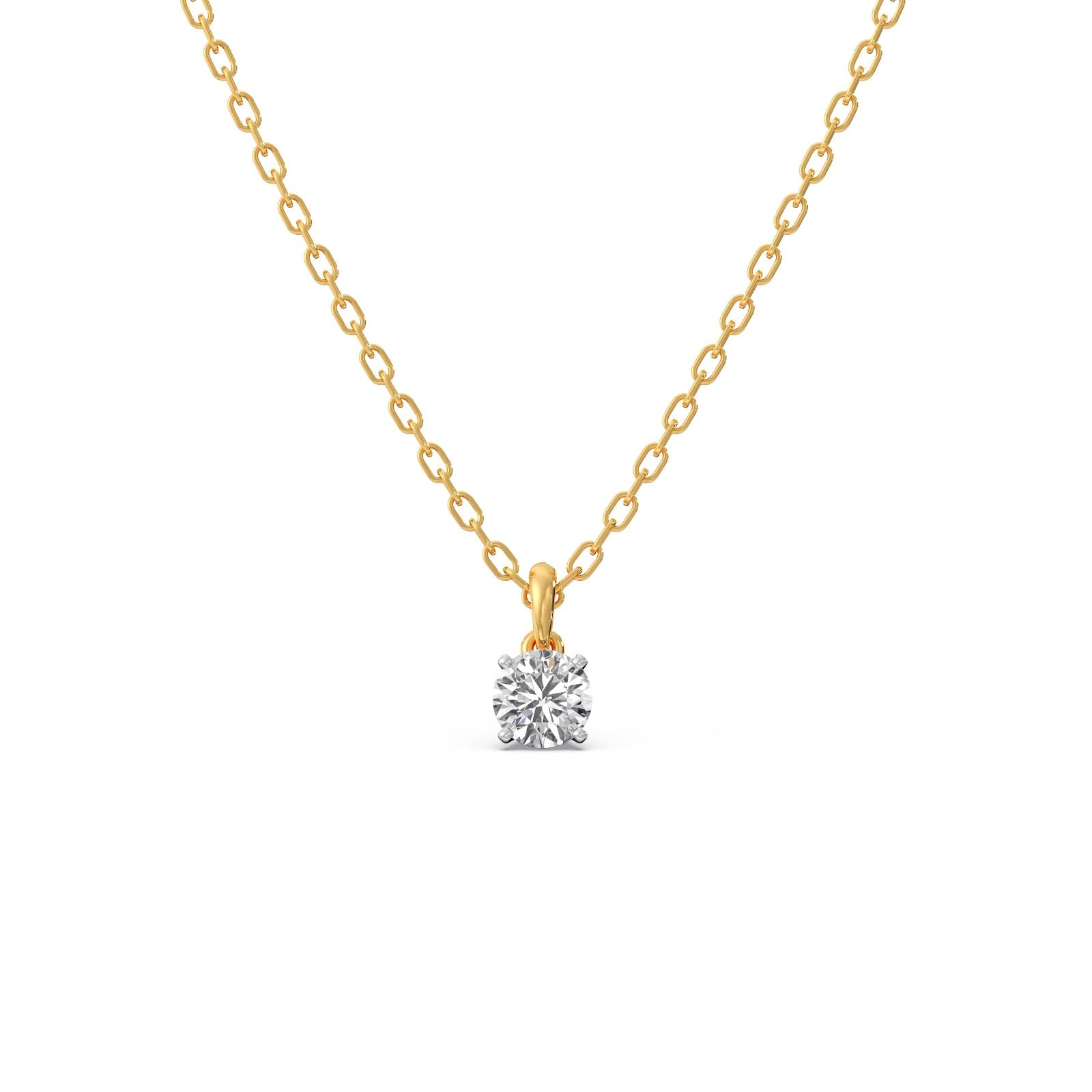 Classic Solitaire Diamond Pendant for Women | 0.523 Ct Lab Grown Diamond VVS–VS EF | IGI Certified | BIS Hallmarked 18K/14K Yellow Gold | Elegant Gift Jewellery | Chain Not Included-image-44