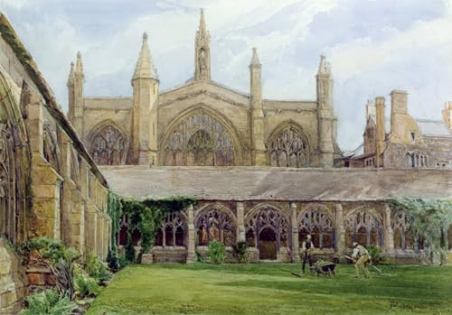 Pintura famosa New College Cloisters John Fulleylove arte en lienzo de lujo