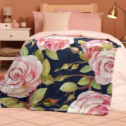 Couverture polaire rose douce pour lit et canapé de salon - 8