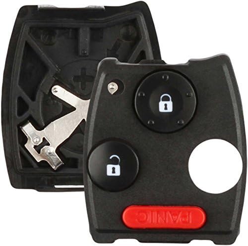 Remote Entry Uncut Car Key Fob Replacement Case Shell Button Pad Compatible with Honda CR-V MLBHLIK-1T