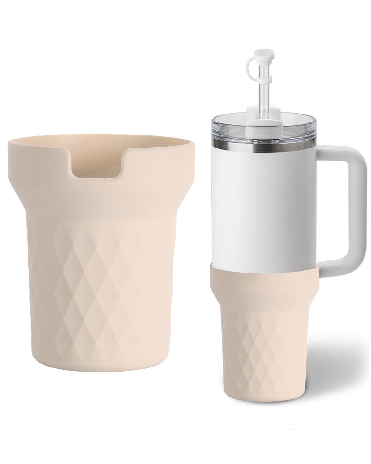 TECFUN Silicone Water Bottle Boot, Anti-Slip Protective Sleeve for Water Bottle, Protects FreeSip or Flip Stainless Steel Water Bottles