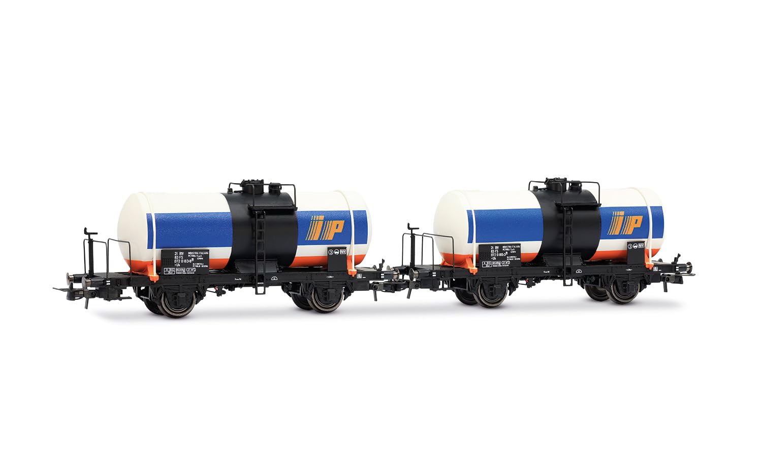 Rivarossi HR6709 FS 2 Axle Tank Wagons IP Big Gauge 1:87 Scale 2 Unit Pack