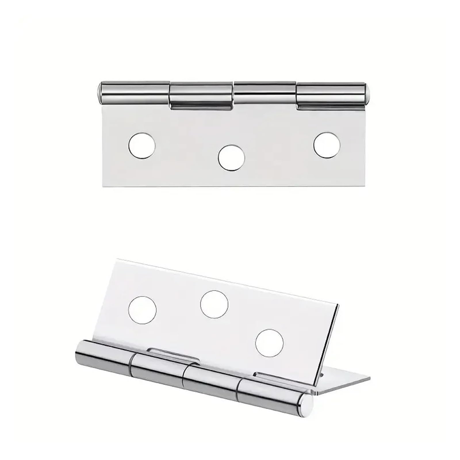 Charnière pliante acier inoxydable 1.7 pouces quincaillerie porte fenêtre x10
