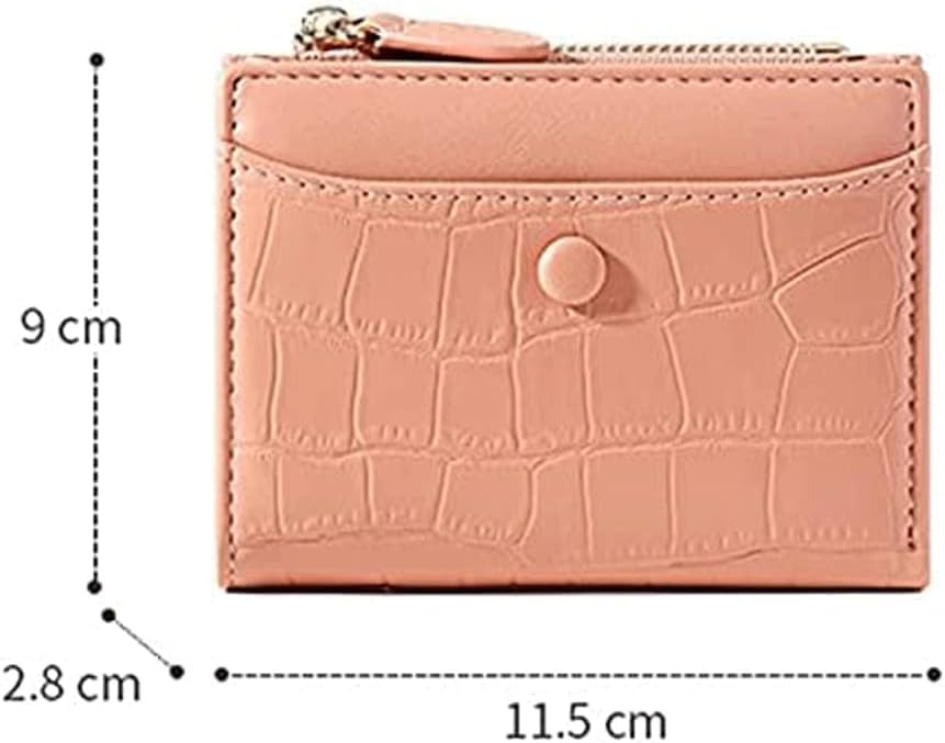 Spacious & Functional PU Leather Wallet Zipper Card Holder Portable Short Design Coins Pocket Classic Mini Coin Purses for Women Clutch Purse2
