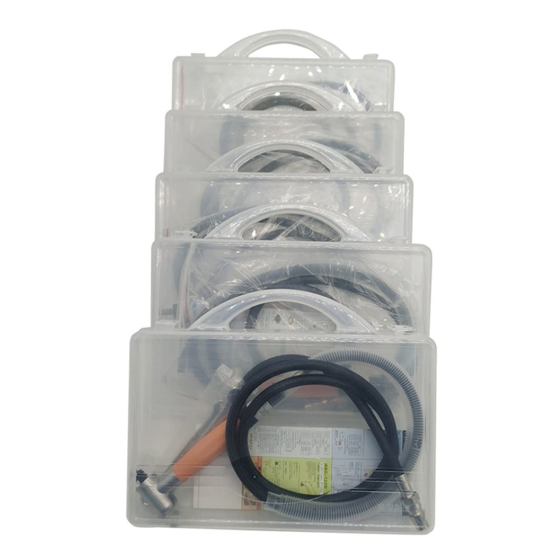Micro molinillo neumático, ángulo neumático de microgrinder Aire 90 grados 3 mm Die Penciler Accesorios de herramientas Kit naranja