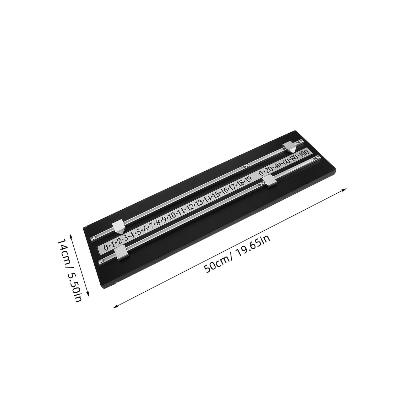 Cabilock Tabellone Segnapunti da Biliardo con Doppia Pista Scorrevole Contapunti da Parete Rettangolare Nero Accessorio per Giochi da Biliardo e Snooker in Sale Giochi e Tornei