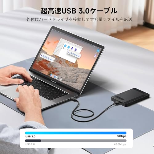Cable Matters USB 3.0 ケーブル 3m