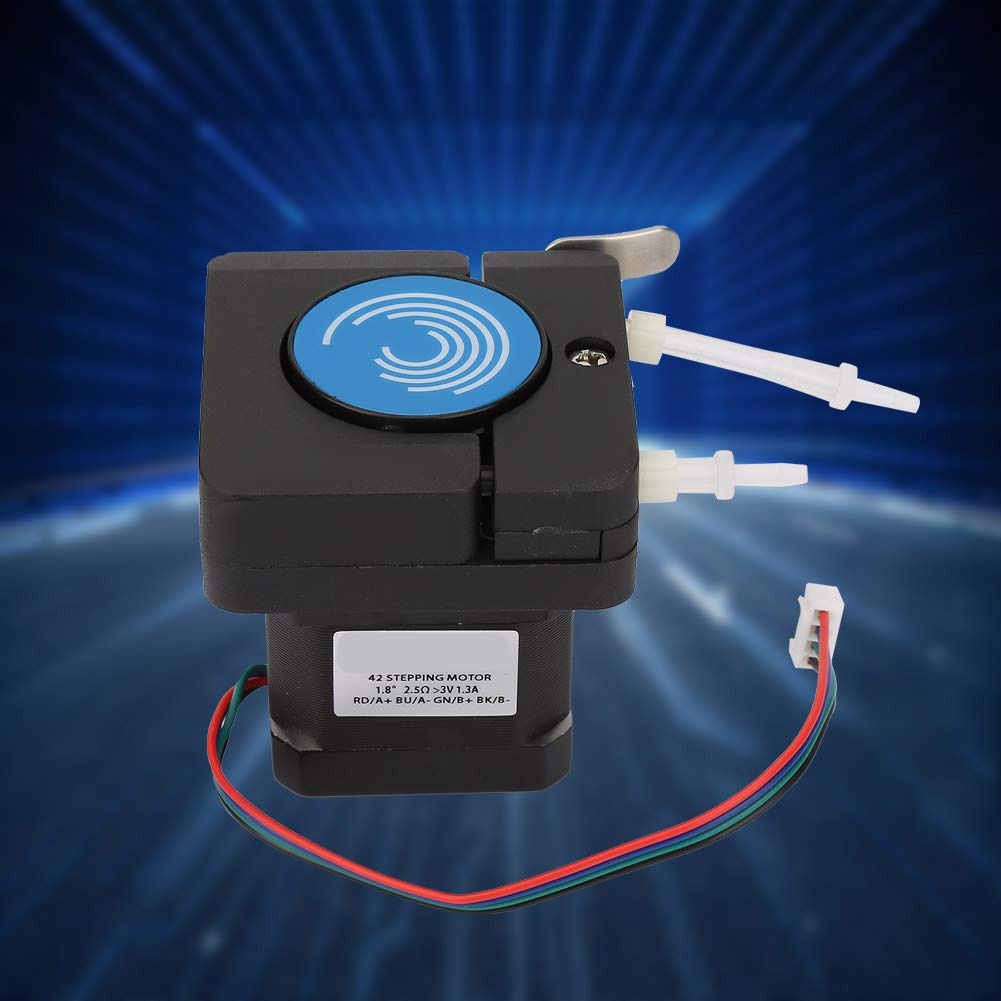 Peristaltische Pumpe, Mikro-Peristaltikpumpe mit Großem Durchfluss, Dosierpumpe mit Schrittmotor 12–24 V