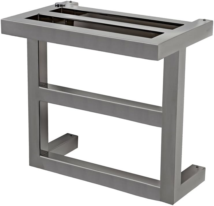 460mm (w) x 440mm (h) Aeon"T-BAR" Brushed Stainless Steel Towel Rail