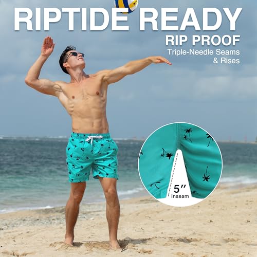 Image of Kanu Surf Men's Big Viper Extended Size Stripe Swim Trunk