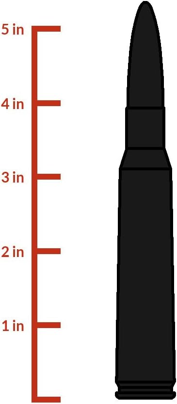 CravenSpeed Bullet Style Stubby Antenna Compatible with Jeep Grand Cherokee and Renegade 2011-2023 | 5.4 inches | Short Antenna Replacement | Made in The USA