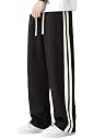 PASION ENTERPRISE Mens Solid Polyester Straight Fit Track Pants with Drawstring Closure | Full Length Comfortable Fabric | Bottom Wear | Ideal for Gym, Running and Travel | Black | Size M gallery image