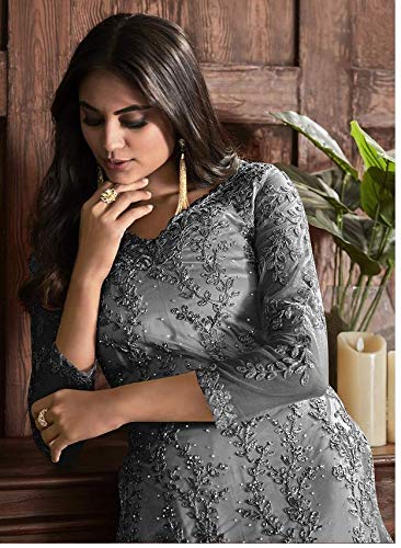 Image of Delisa Indian Pakistani traditional Eid Party Plus Size ready to wear salwar kameez suit Dress for women with dupatta-2088