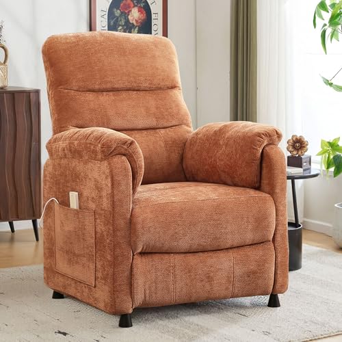 Holaki Power Recliner Chair, Chenille Living Room Chairs Reading Lounge Chair Home Theater Seating with Adjustable Backrest and Footrest for Small Spaces, Nursery