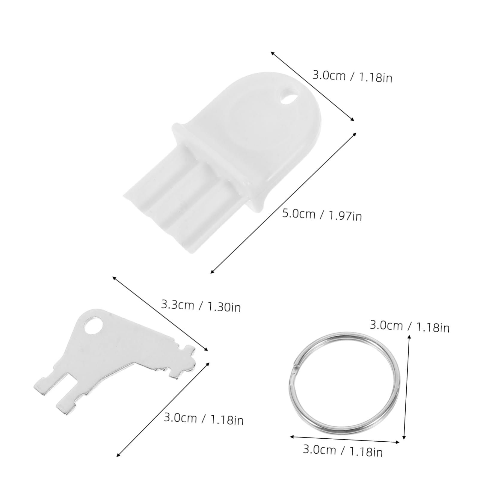 STOBAZA Long-Lasting Paper Towel Keychain Ring Efficient Paper Towel Holder Key for Commercial Office Use Tissue Dispenser Key Set