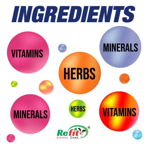 Image of REFIT ANIMAL CARE Chelated Mineral Mixture Powder and Granules for Cow, Buffalo,Cattle, Goat, Chicks and Poultry, 1 Kg, Mashup